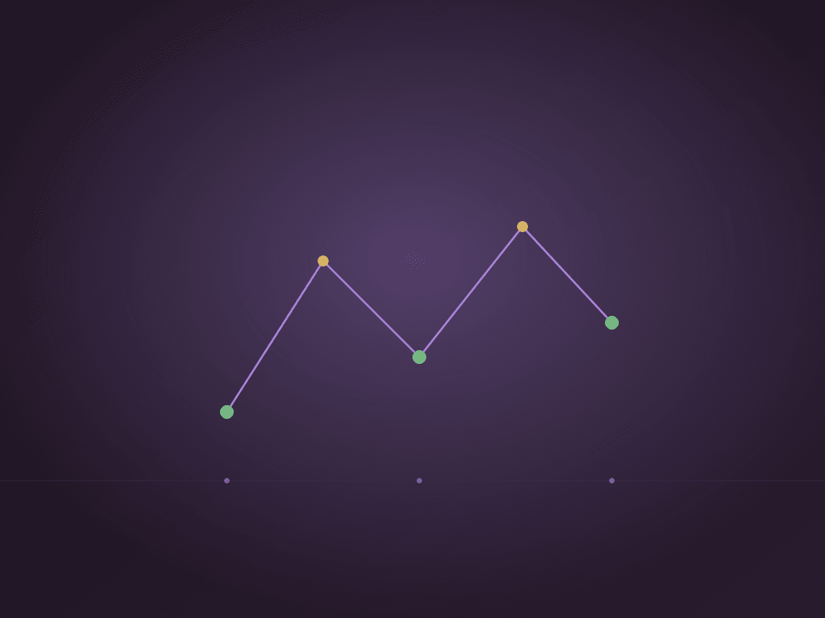 Abstract line chart on a dark background